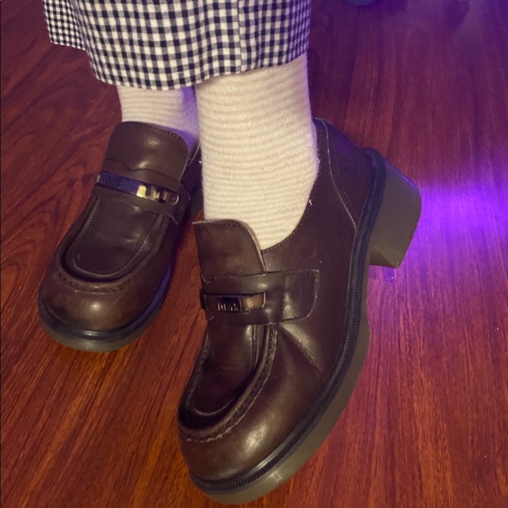 Beautiful chunky heeled docs and barely worn